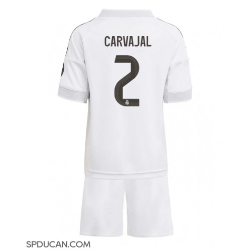 Dječji Nogometni Dres Real Madrid Daniel Carvajal #2 Domaci 2025-26 Kratak Rukav (+ Kratke hlače)